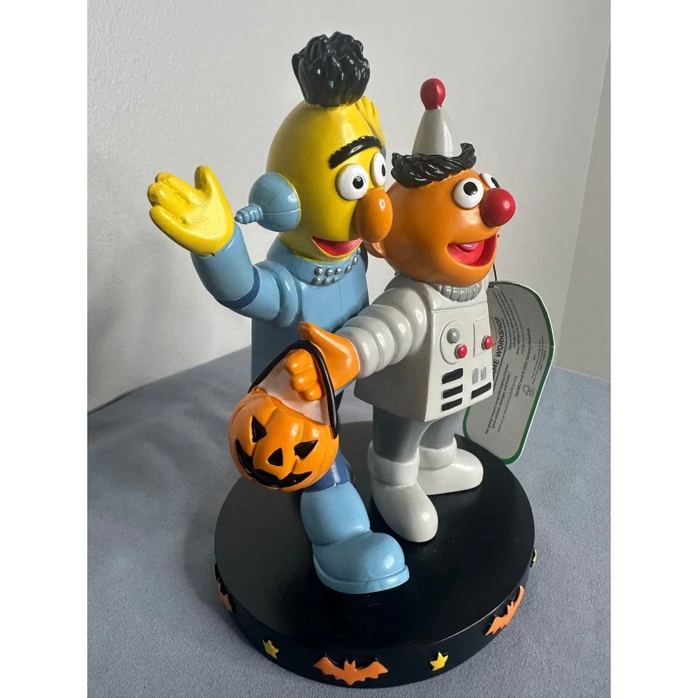 Sesame Street Bert and Ernie Halloween Robot Costume Figurine Statue Decor